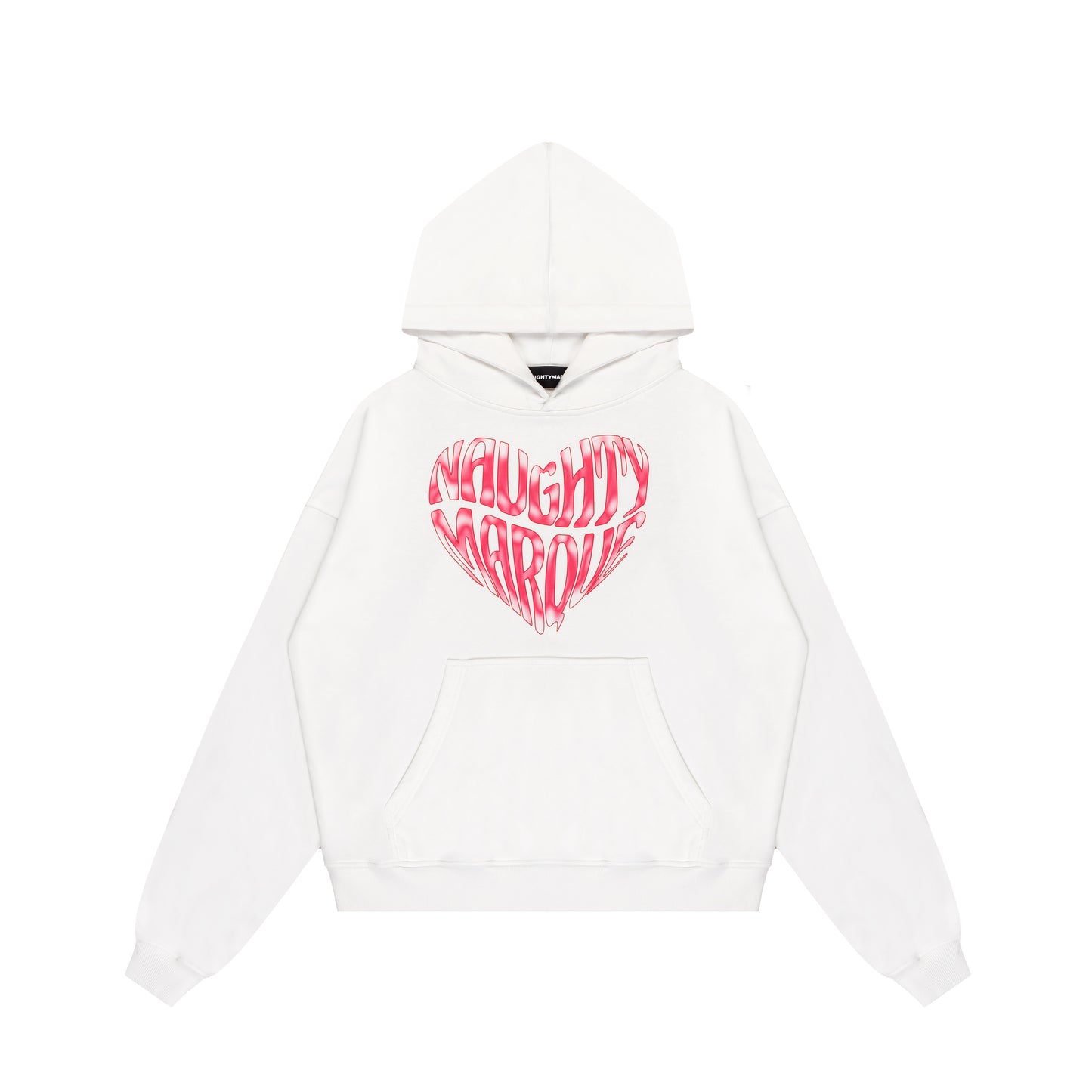 "Red Heart" Cream Hoodie