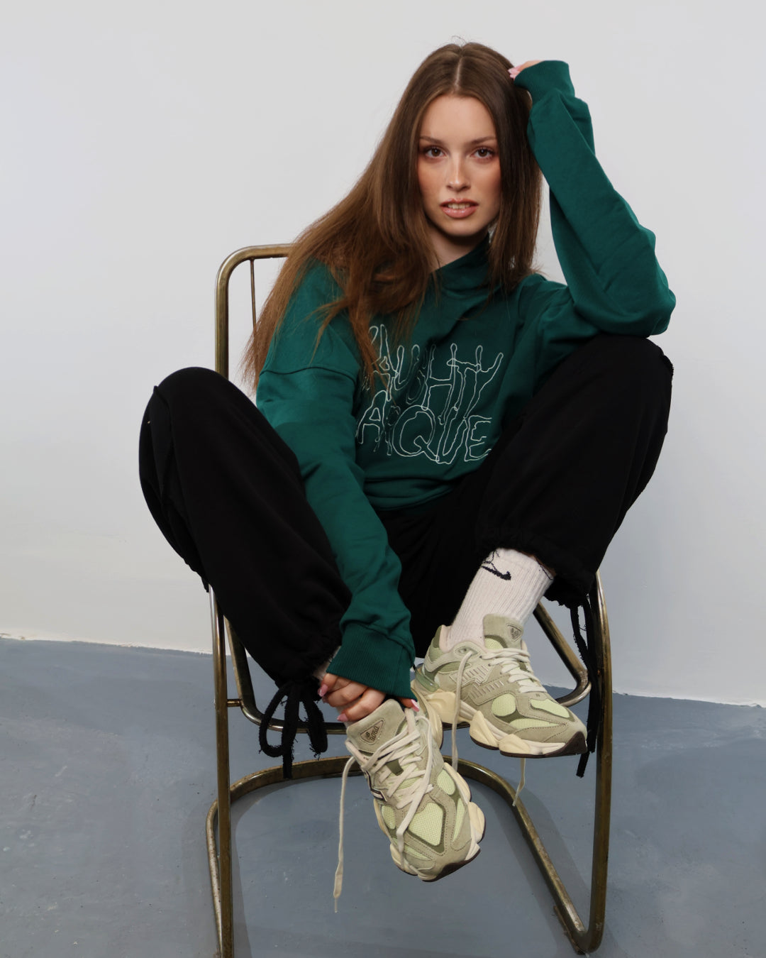 “Current” Green Hoodie