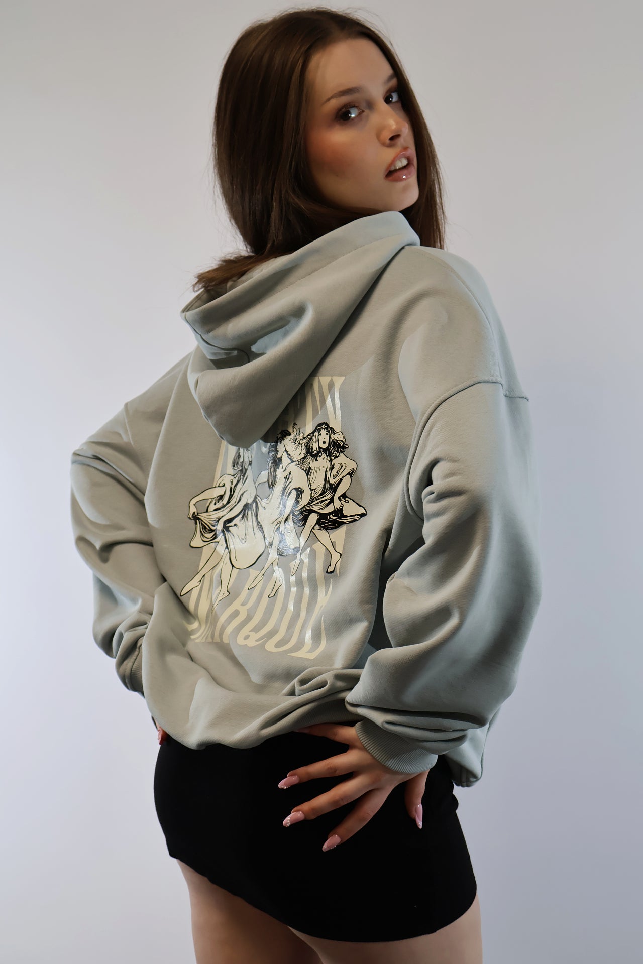 “Harlot” Gray Hoodie