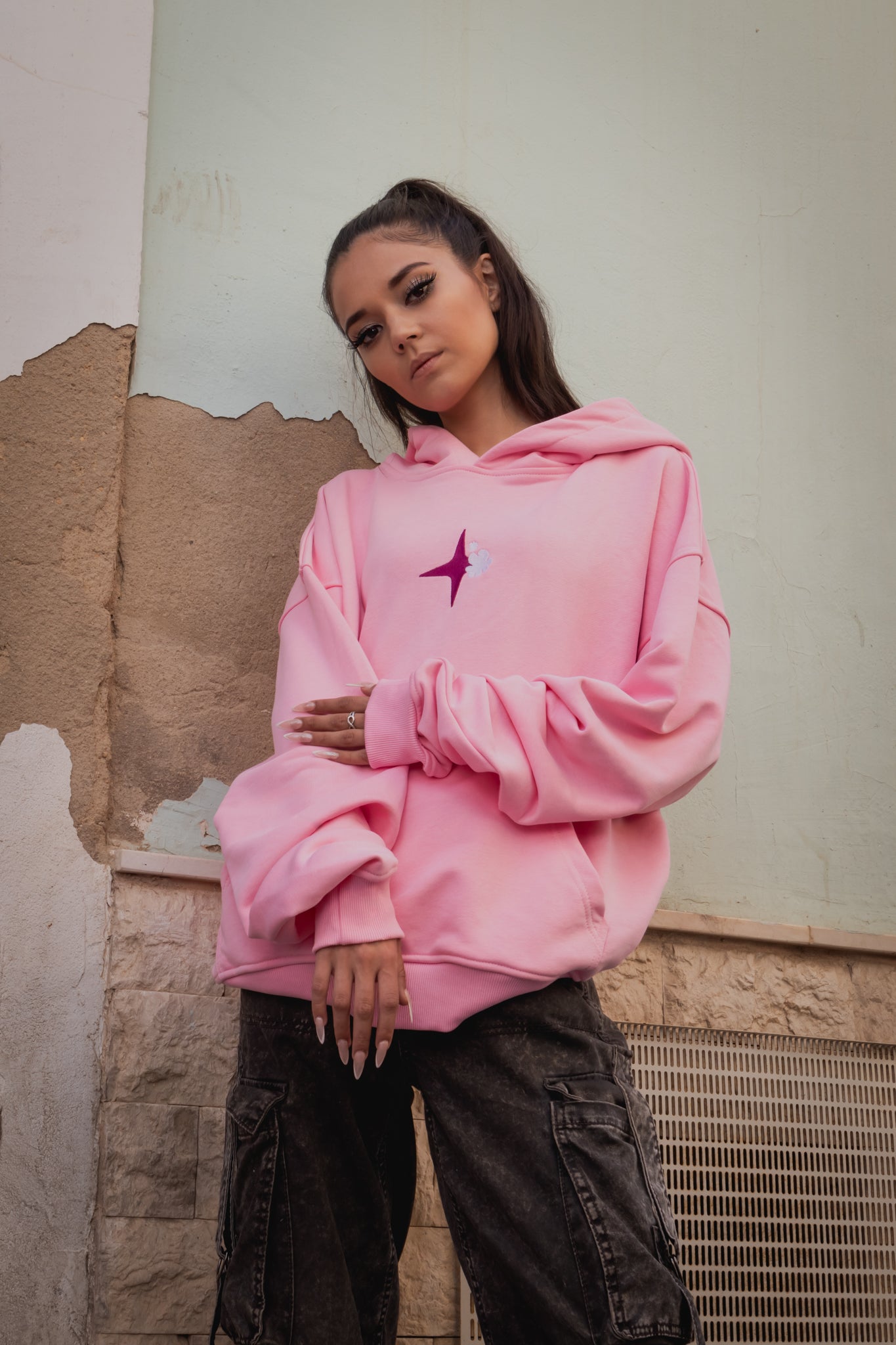 "Make Heaven Naughty" Pink Hoodie