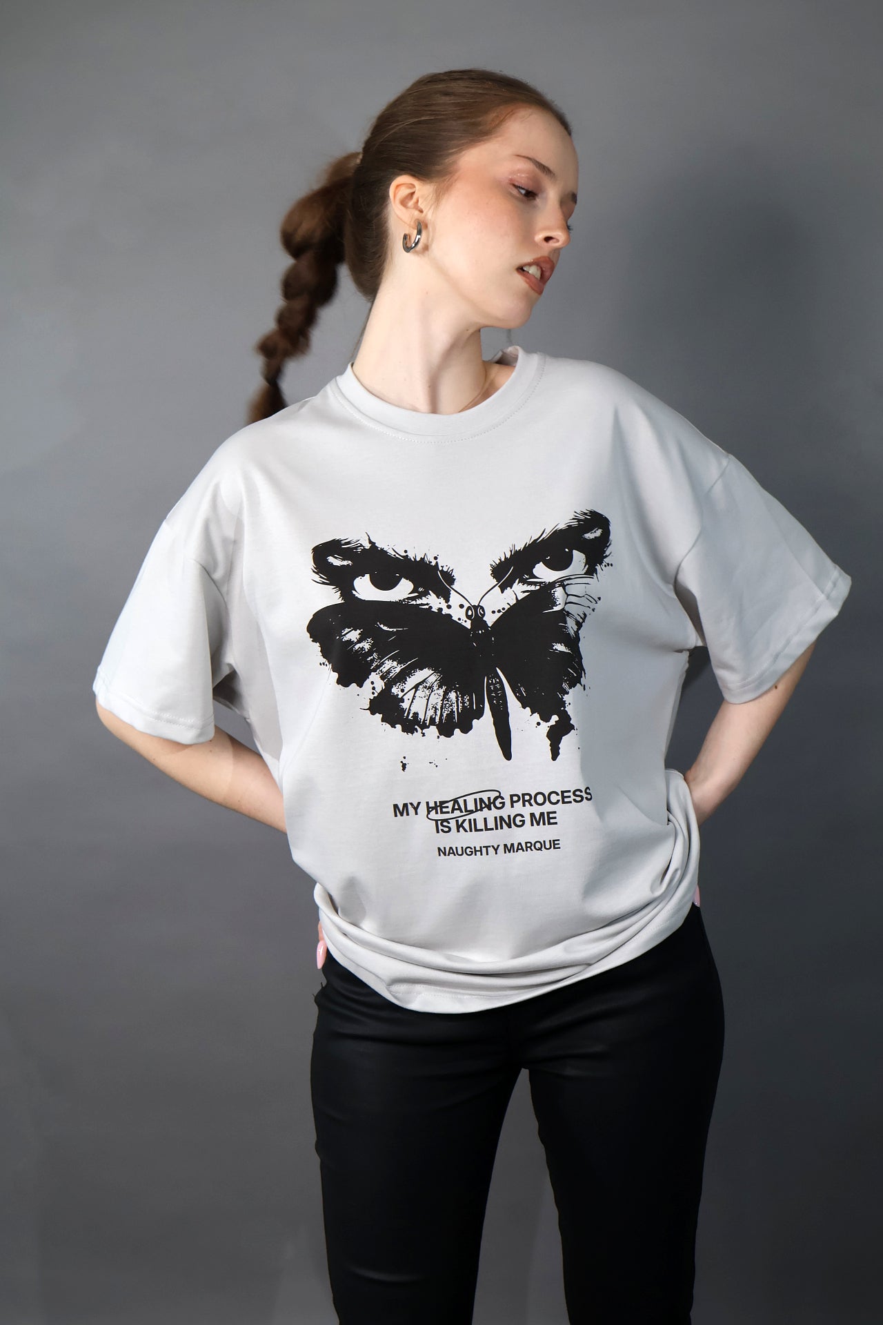 "Healing Process" Grey T-Shirt Oversize