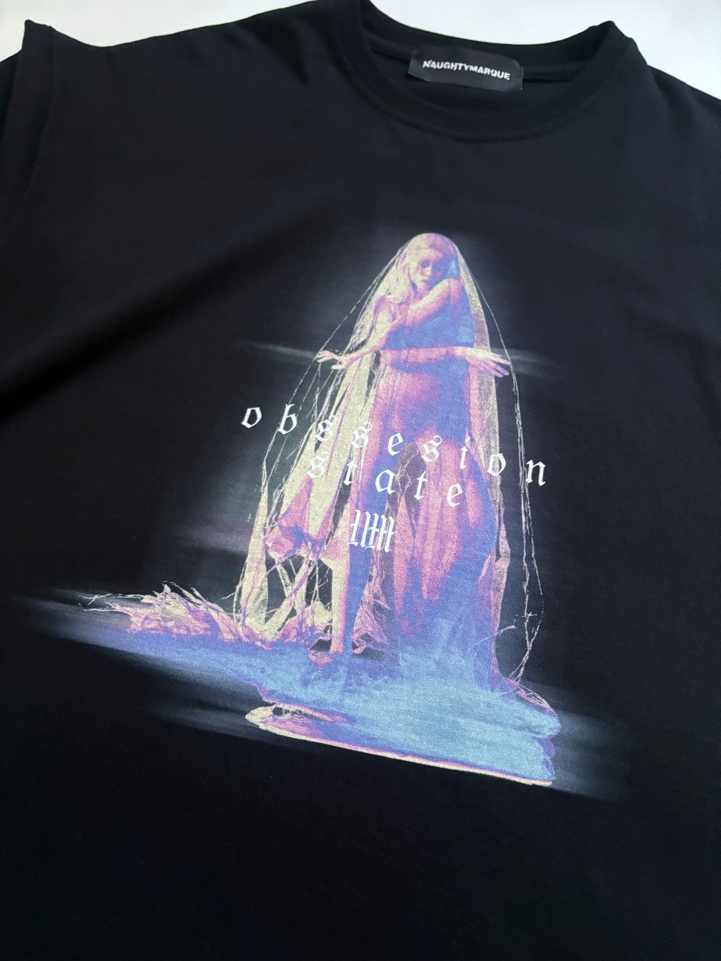 "Obsession State" Black T-Shirt Oversize