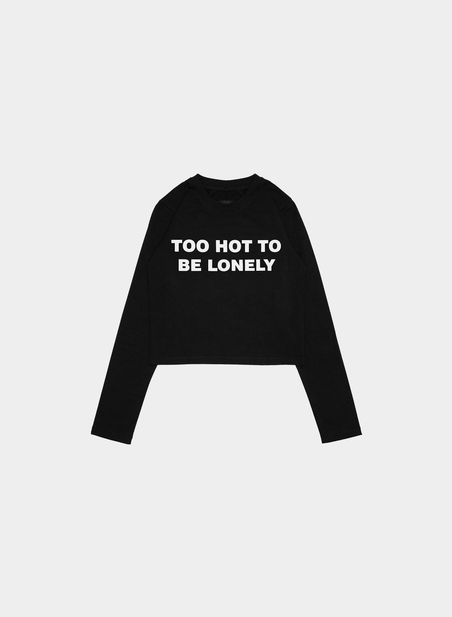 TOO HOT TO BE LONELY CROP TOP LONG SLEEVE