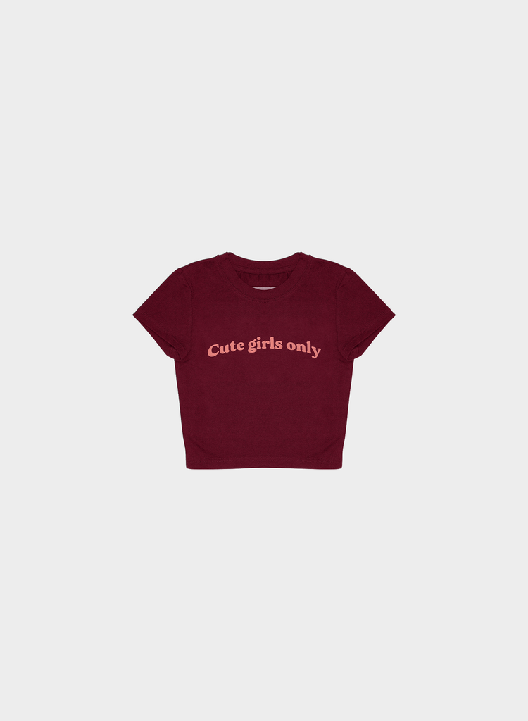 Cute girls only Crop Top