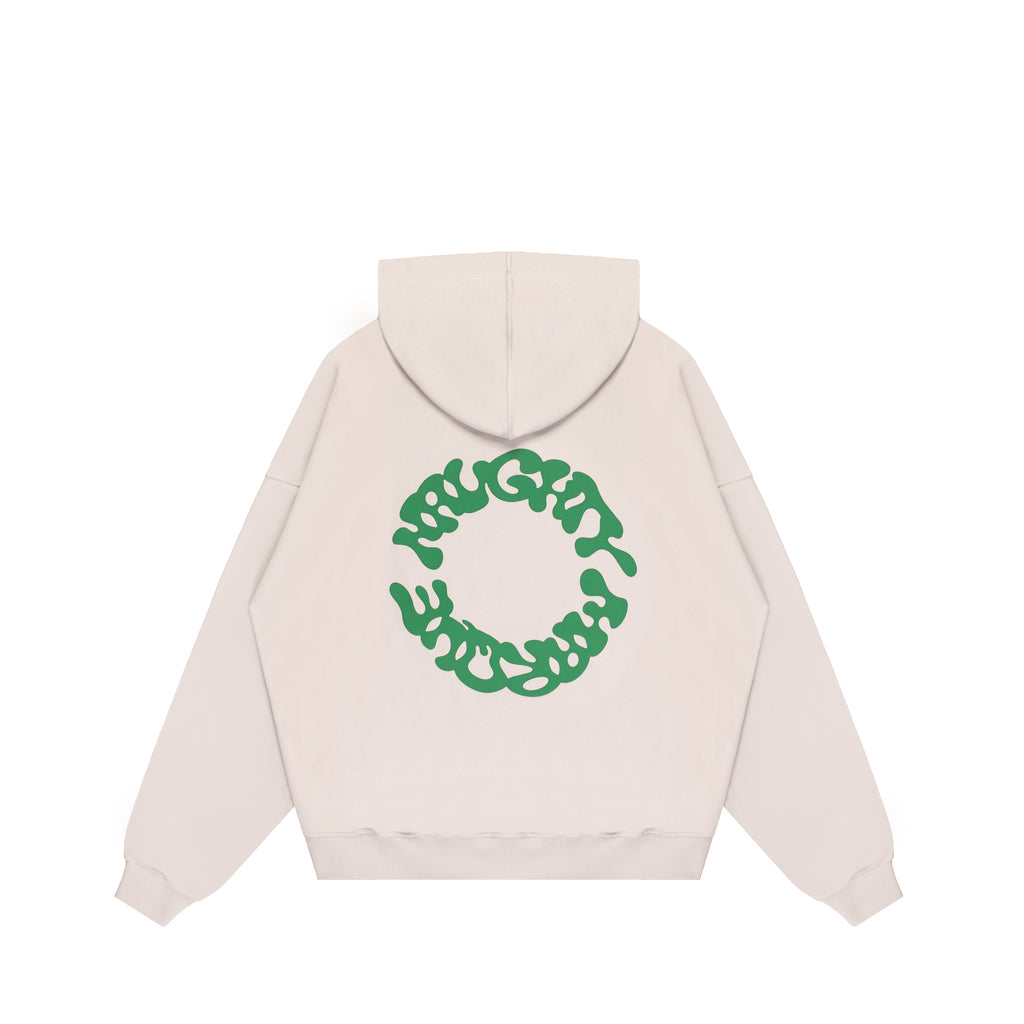“Orbit” Beige Hoodie
