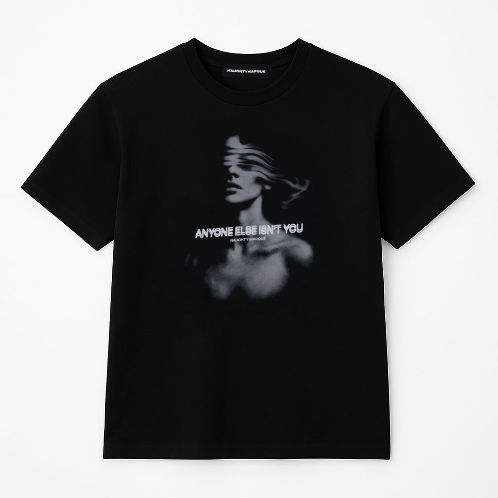 "Anyone" Black T-Shirt Oversize