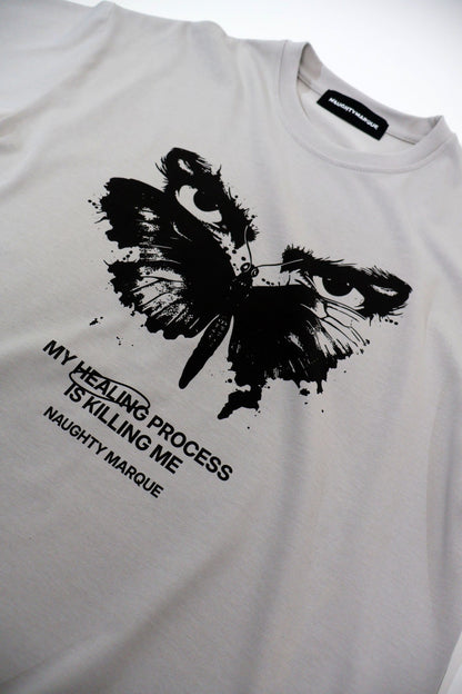 "Healing Process" Grey T-Shirt Oversize