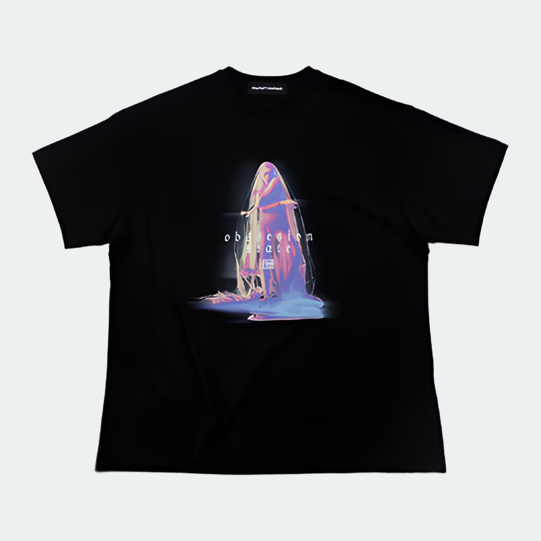 "Obsession State" Black T-Shirt Oversize