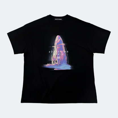 "Obsession State" Black T-Shirt Oversize