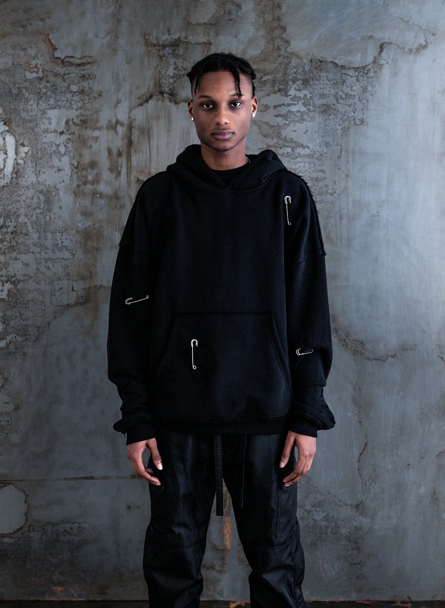 "Patch" Black Hoodie