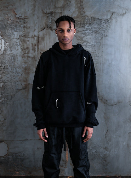 "Patch" Black Hoodie