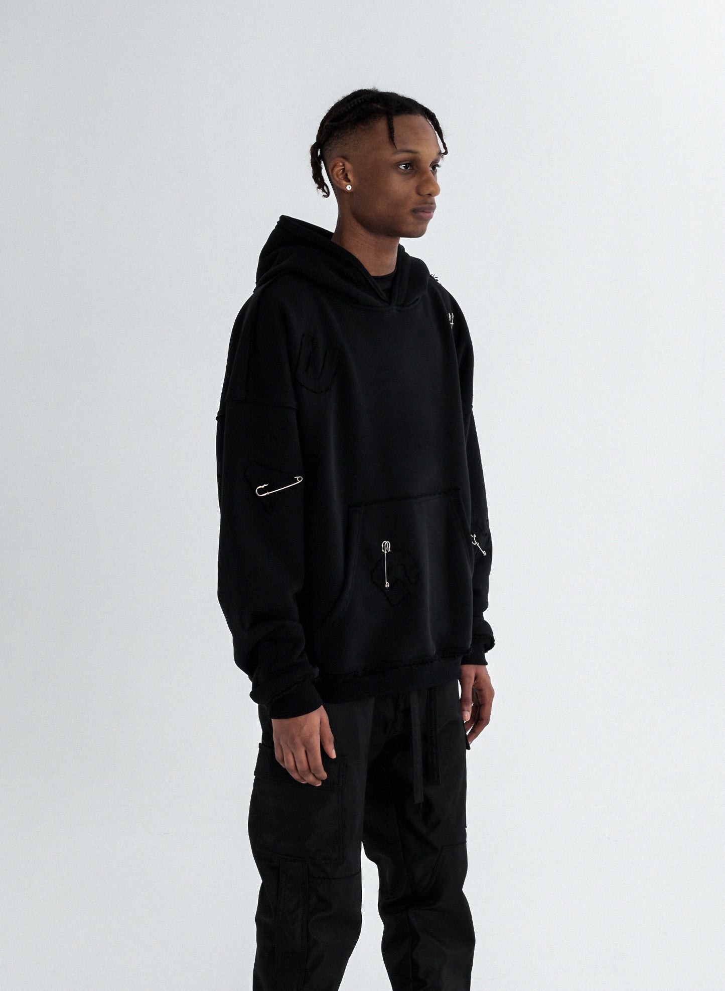 "Patch" Black Hoodie