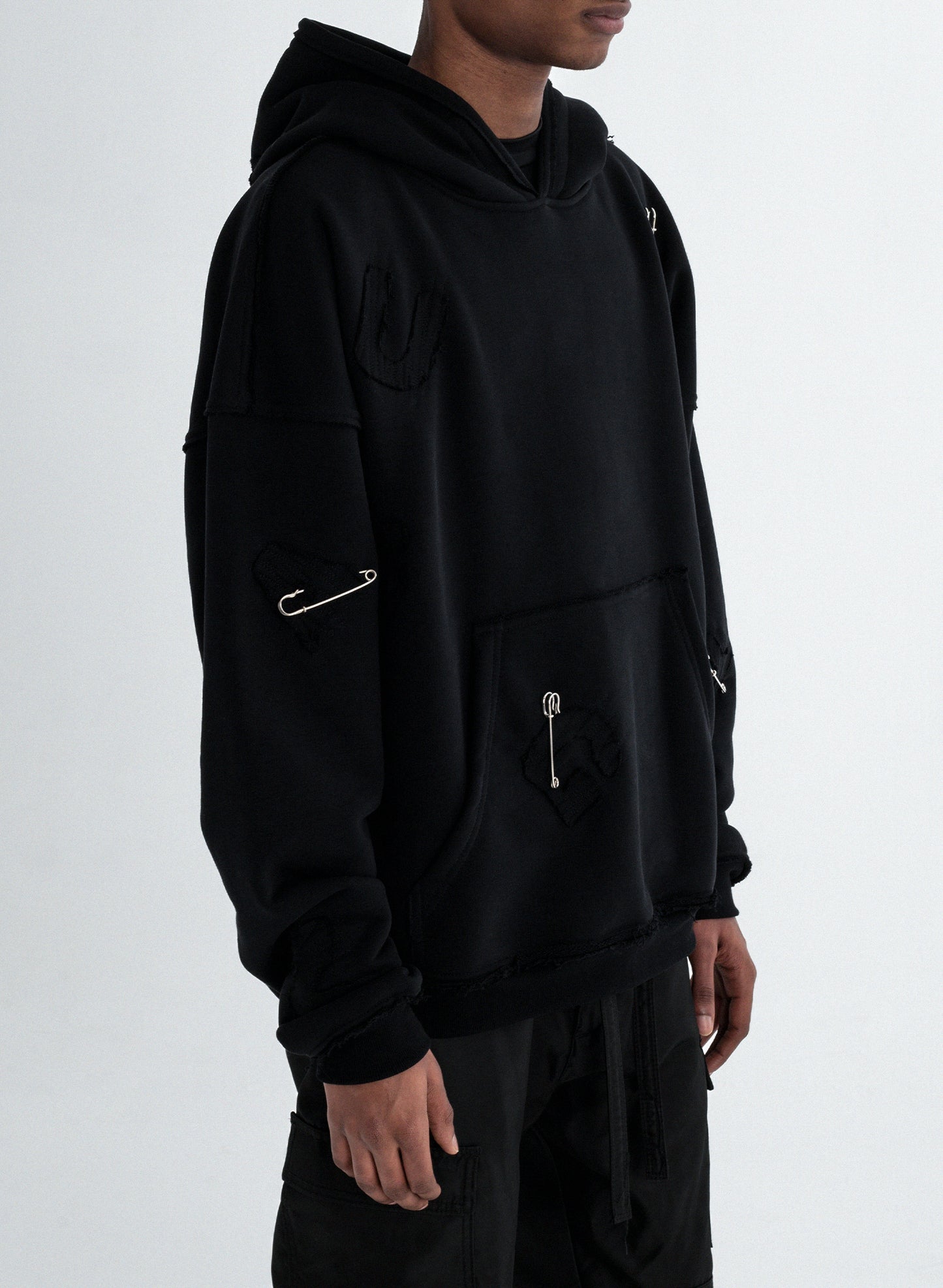 "Patch" Black Hoodie