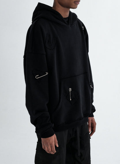 "Patch" Black Hoodie